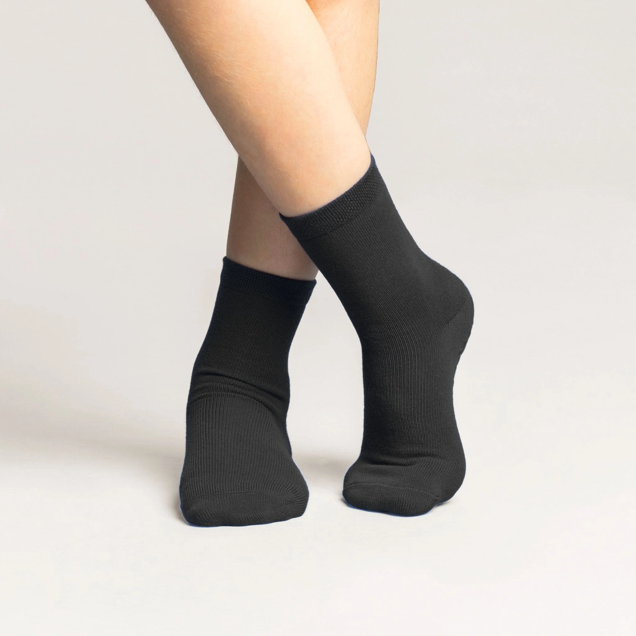 Cozy Grip Crew Socks for Little Feet 4 Pack