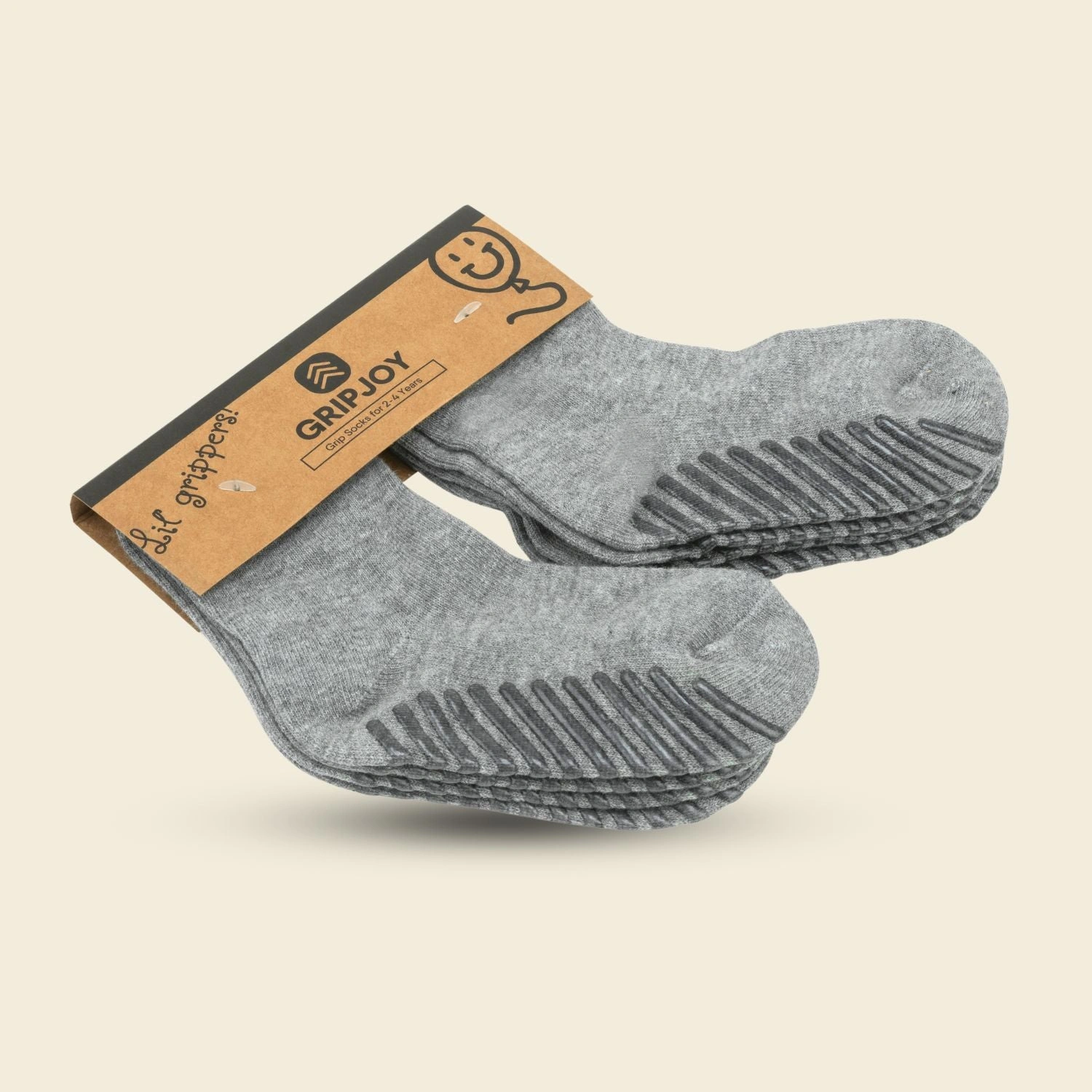 Cozy Crew Socks: Non-Slip Fun for Little Feet! 4-Pack.